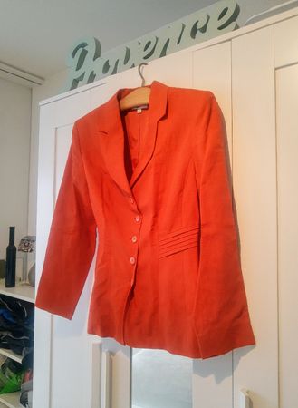 CARTOON Damen Blazer Leinen 34 S orange koralle - Statement