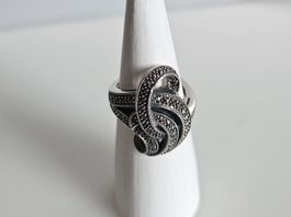 Silberring mit Pyrit Grösse 56