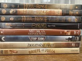 DVD Sammlung 8 Filme gebraucht