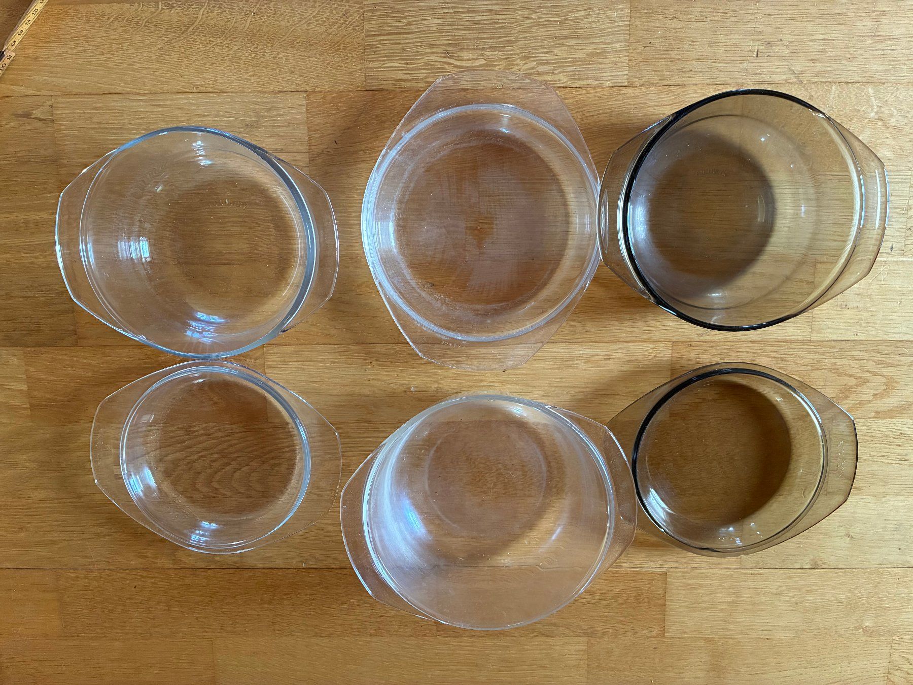 Teglie da forno: 3er Set Glas Auflaufformen/Bräter, div. Grössen – Usato da Rüegsauschachen venduto da ivatug