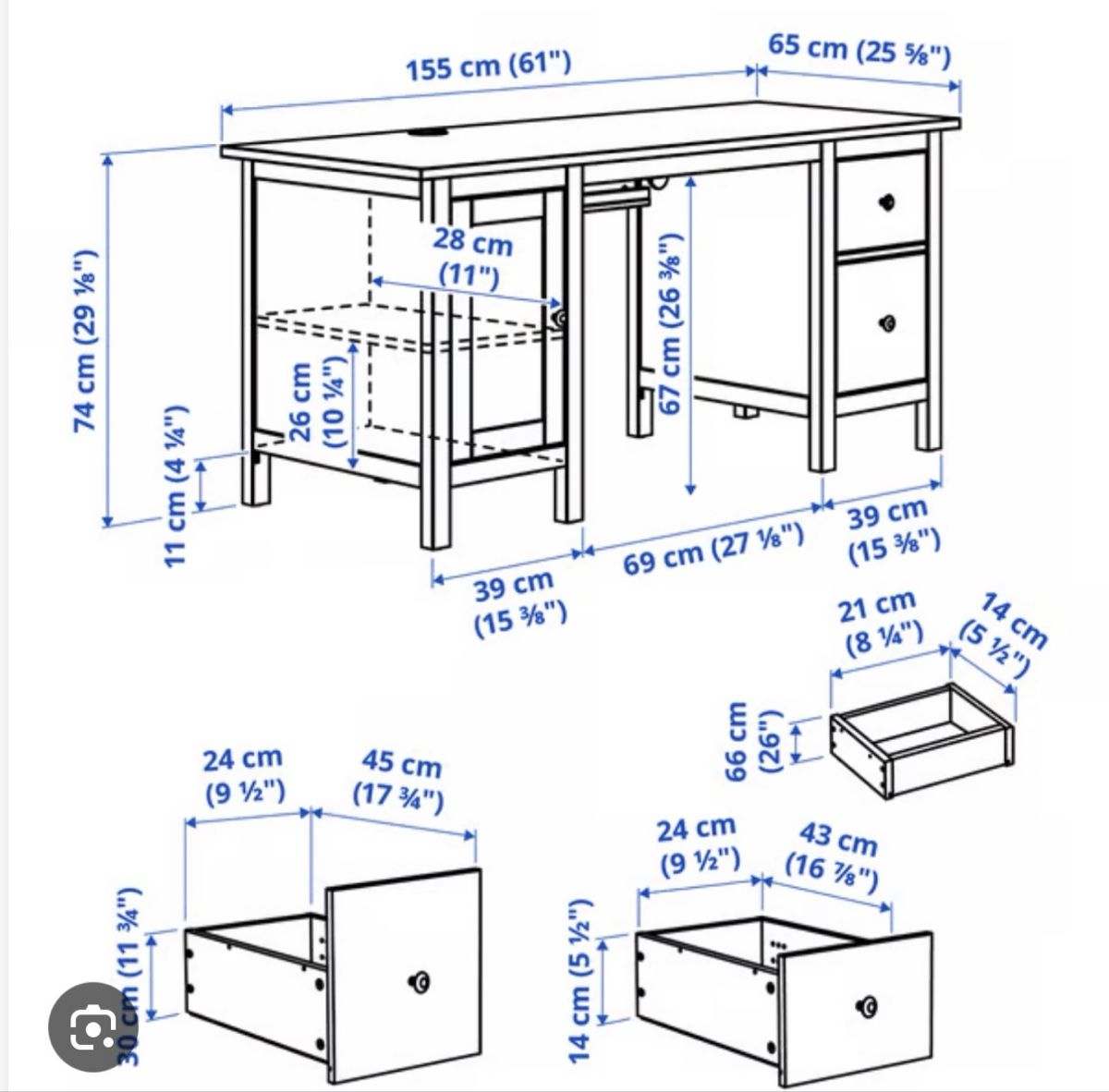 Scrivanie: Schreibtisch Ikea – Usato da Gossau ZH venduto da Maria_Feno 2