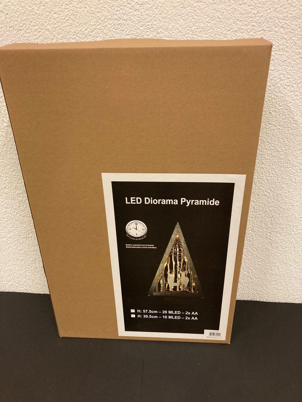 Alle Dekorationen: LED Diorama Pyramide, ca. 58 cm hoch, Holz, mit Timer – Neu und originalverpackt aus Neuenhof von jorogo 1