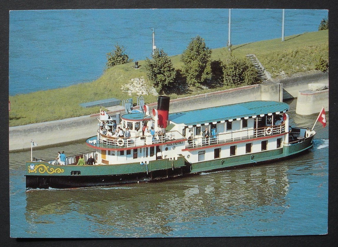 Cartoline postali: BASEL Schiff Baslerdybli – Nuovo (secondo la descrizione) da Jona venduto da philajona