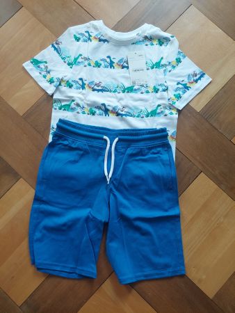 C&A T-Shirt und Hosen Set Dinosaurier Grösse 134