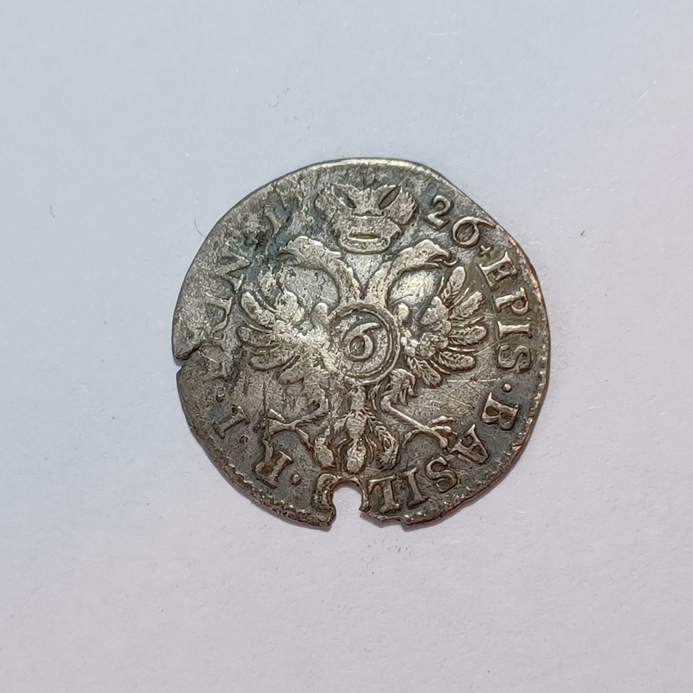 Tutti le monete: 6 Kreuzer 1726 Bistum Basel – Usato da Pfäffikon ZH venduto da Schweizer_Muenzen 1
