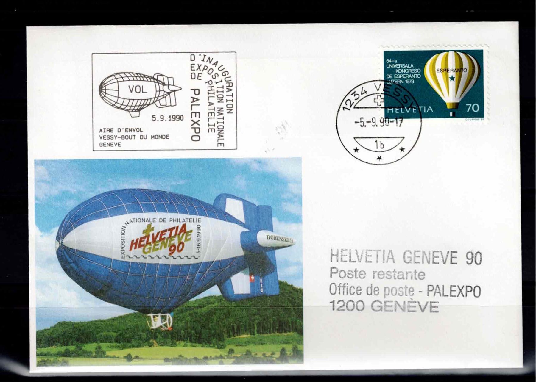 Tutti i francobolli: 3 Stück CH FDC Einzelmarke 90 PAL EXPO – Usato da Koblenz venduto da Markenhimmel 2