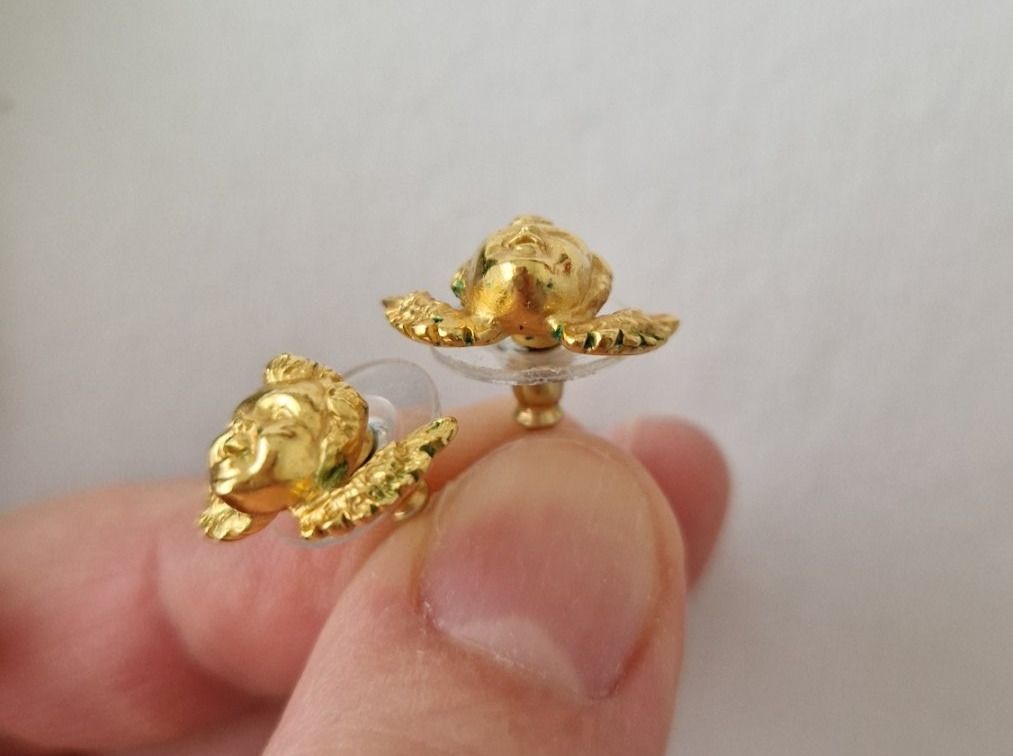Orecchini pendenti & Orecchini a lobo: Bill Skinner Set Ohrstecker und Ring Ängel – Usato da Erlinsbach SO venduto da ULIKH 2
