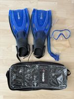 Mares Schnorchel Set für Kinder, Grösse L, blau