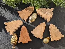 6er Set Tannenbäume aus Holz Butlers – Neu & Unbenutzt