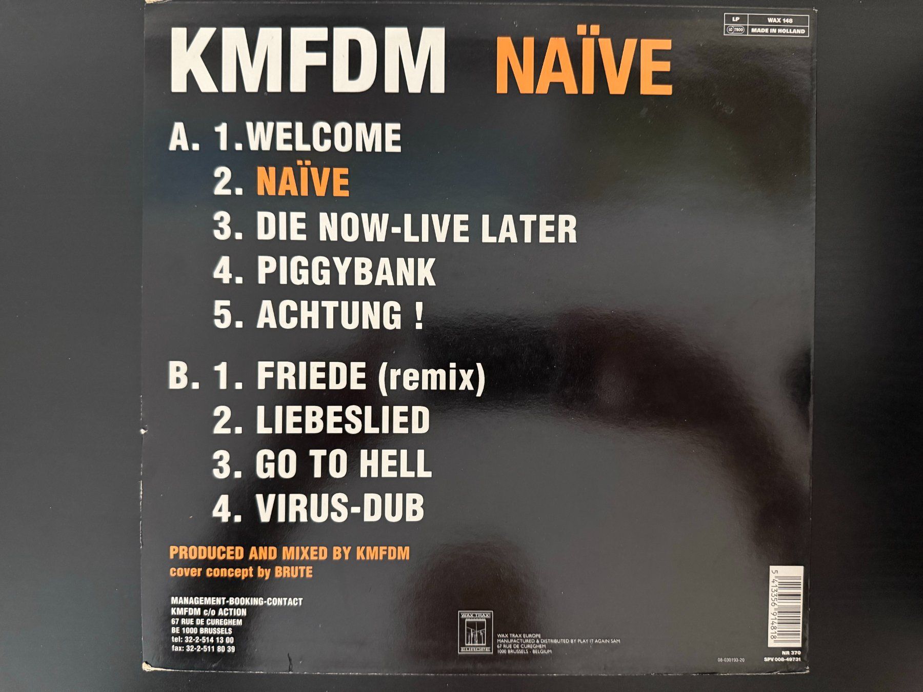 Dischi in vinile: KMFDM – Naïve [LP BE 1990] – Usato da Tamins venduto da Dark-Skull-Vinyl 1