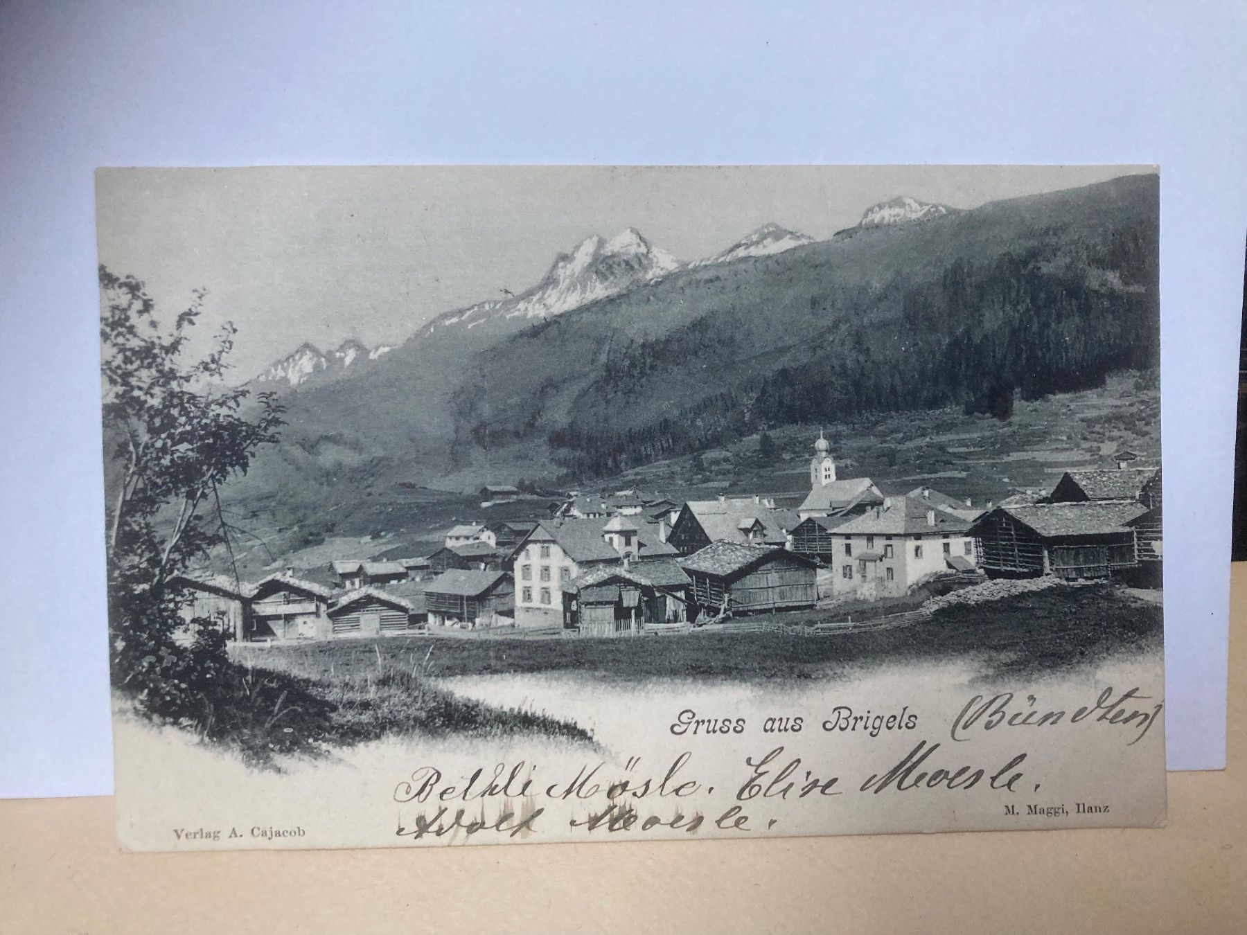 Cartoline postali: Gruss aus Brigels 1902 – Usato da zürich venduto da papalapa