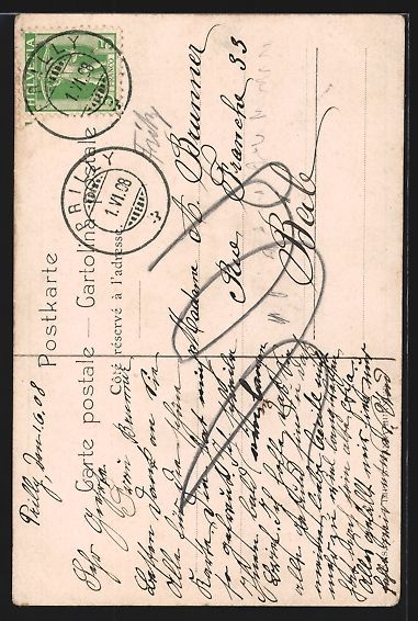 Cartoline postali: AK Prilly, Eglise de Prilly, 1908 – Usato da Berlin venduto da bartko-reher 1