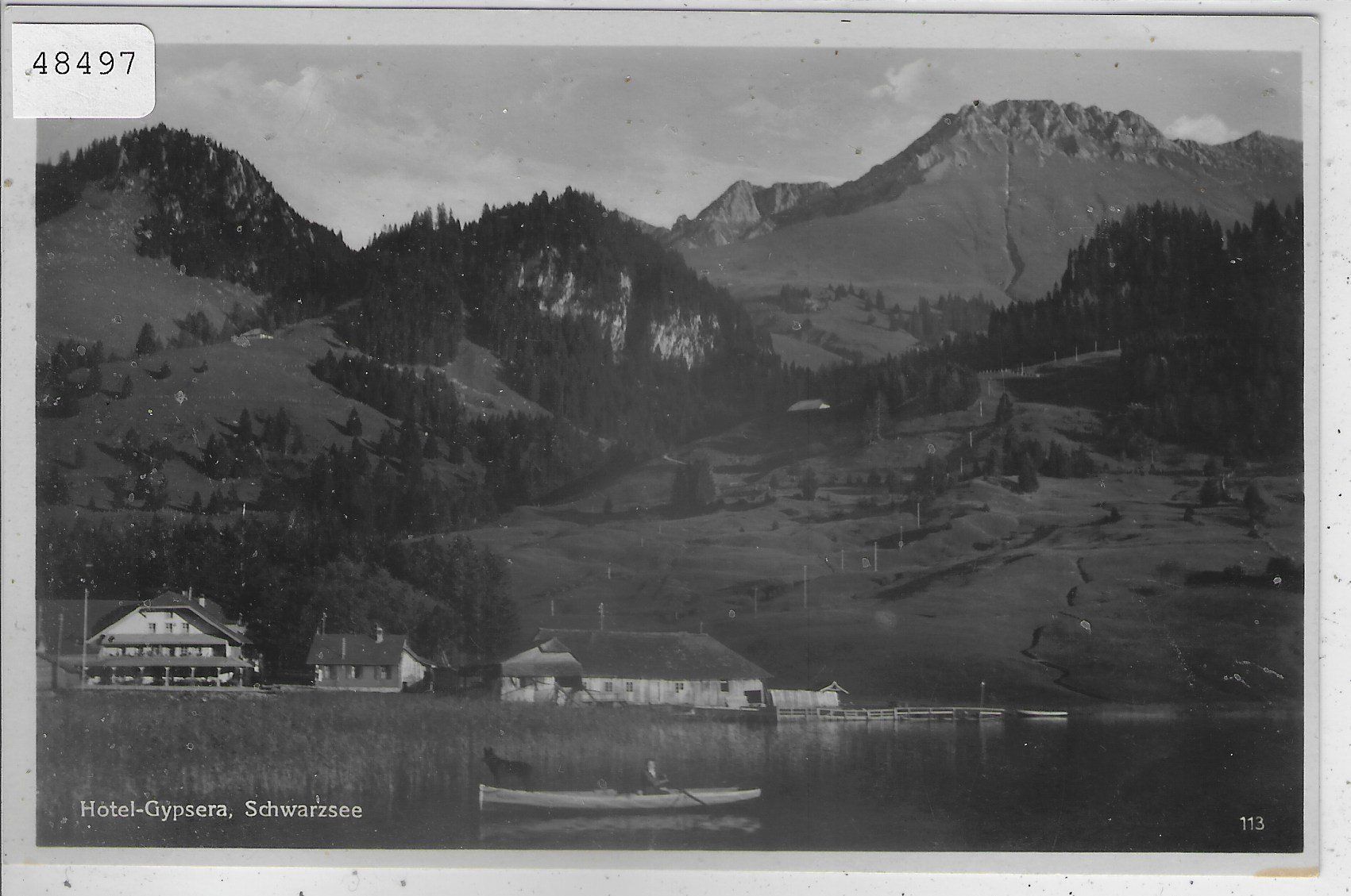 Cartoline postali: Hotel-Gypsera - Schwarzsee – Usato da Ettingen venduto da Kartenplanet