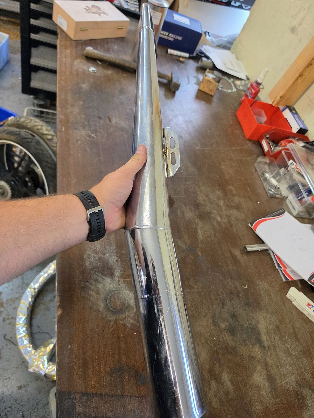 Puch Auspuffanlagen: Supermaxi Auspuff Lg1 In Chrom Puch – Gebraucht aus Lenggenwil von Opc_Power 6
