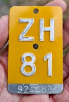 Mofanummer ZH von 1981 - Zürich ZH 81 - 924461