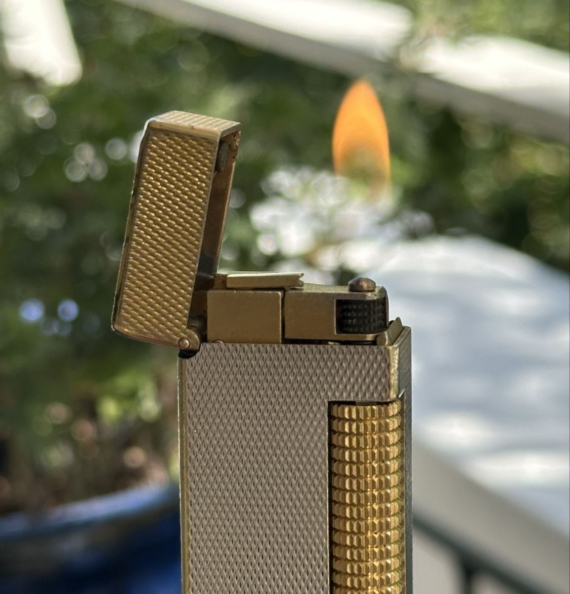 Dunhill Feuerzeuge: Dunhill Rollagas Custom Silver & Gold – Gebraucht aus Zürich von RatsTreasure 4