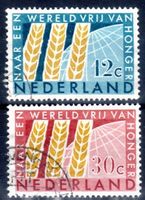 NIEDERLANDE 1963 KAMPF GEGEN DEN HUNGER GESTEMPELT - DD143
