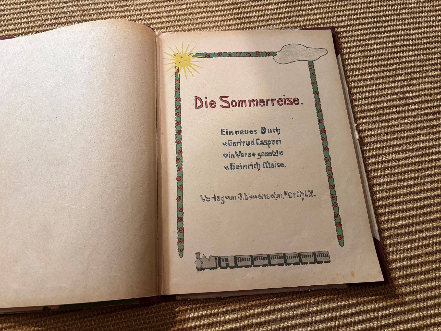 Libri: Die Sommerreise / Gertrud Caspari – Usato da Langenthal venduto da Riccardamax 2