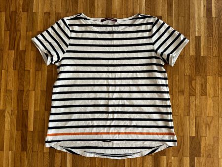Comptoir des Cotonniers Stripe Cotton T-Shirt Size M