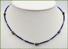 ♛ Echter Türkis & Lapis 925 Silber