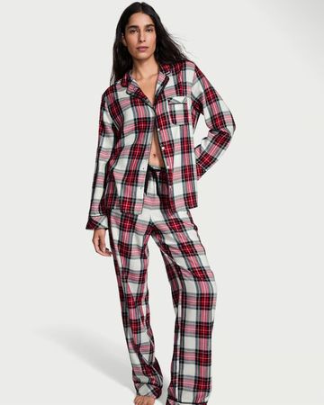 Victoria's Secret Pyjama Flanell Kariert, Gr. S