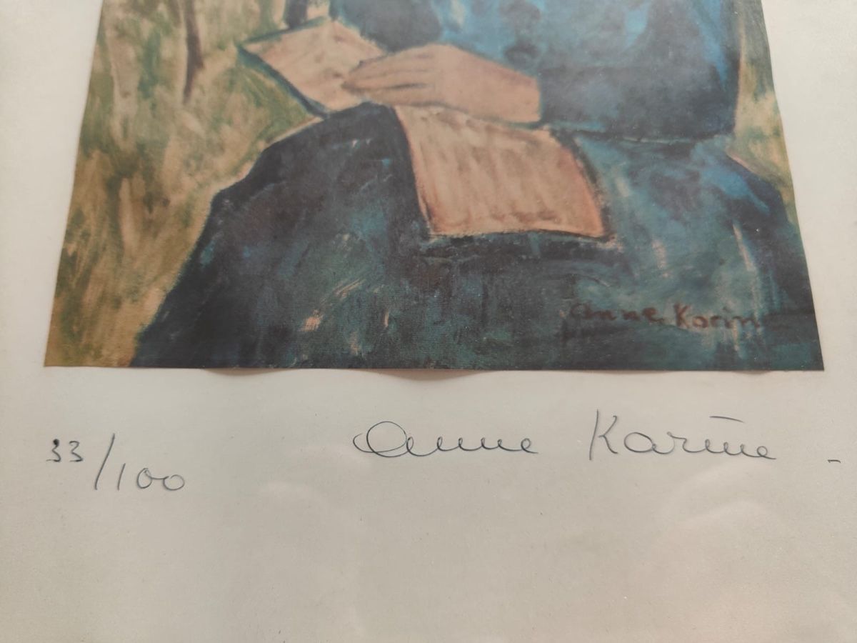 Grafica & Litografie: Anne Karine impression signée limitée numérotée 33/100 – Usato da Tramelan venduto da La_mine_d_art 3