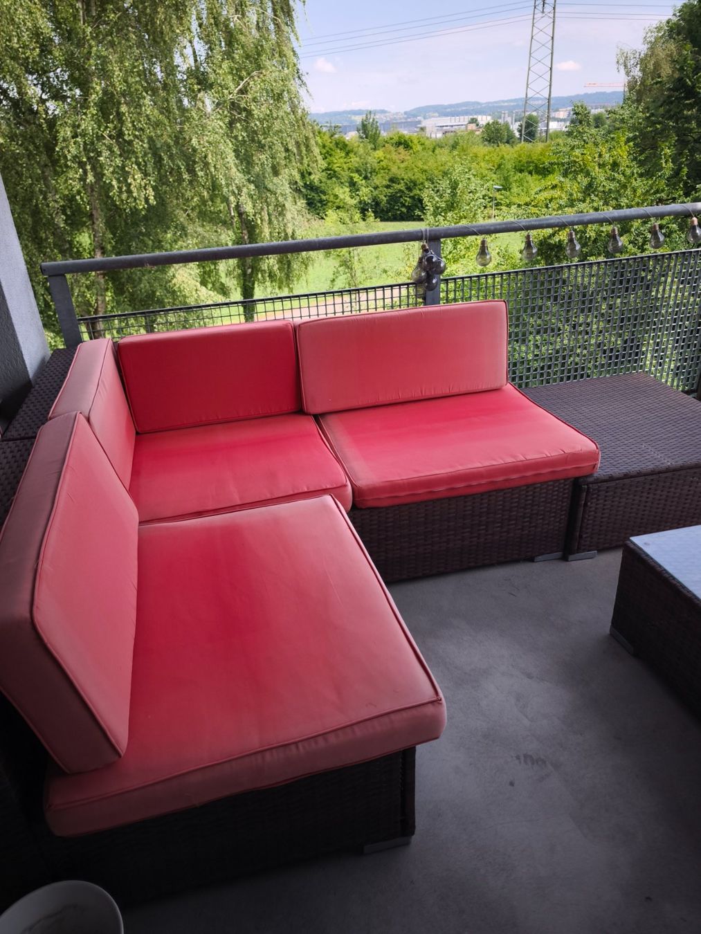 Viplounge Divani: Rattan-Lounge für Balkon/Terrasse | Inkl. Polster & Tisch – Usato da Zürich venduto da mila9 1