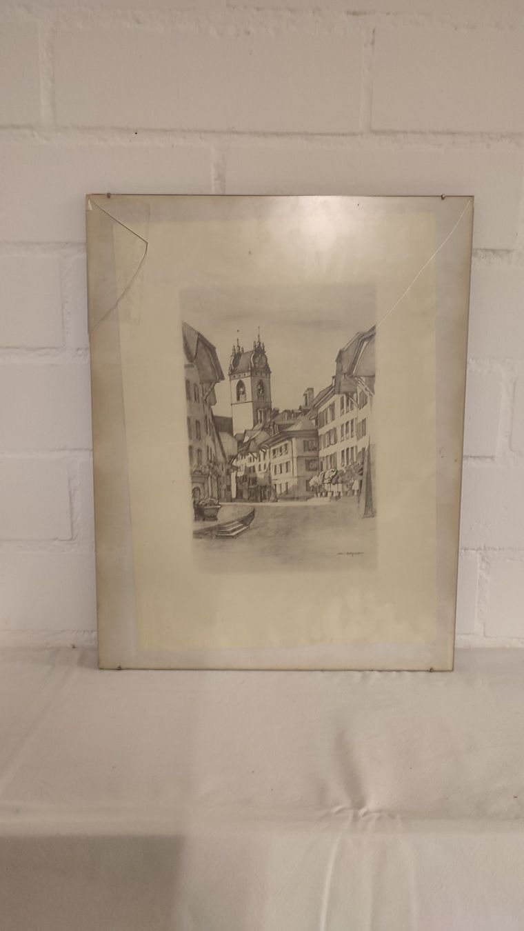 Foto & Immagini: Wunderschönes altes Bild Max Burgmeier   Aarau – Usato da Gelterkinden venduto da MYSTOREFORYOU4460ART 8