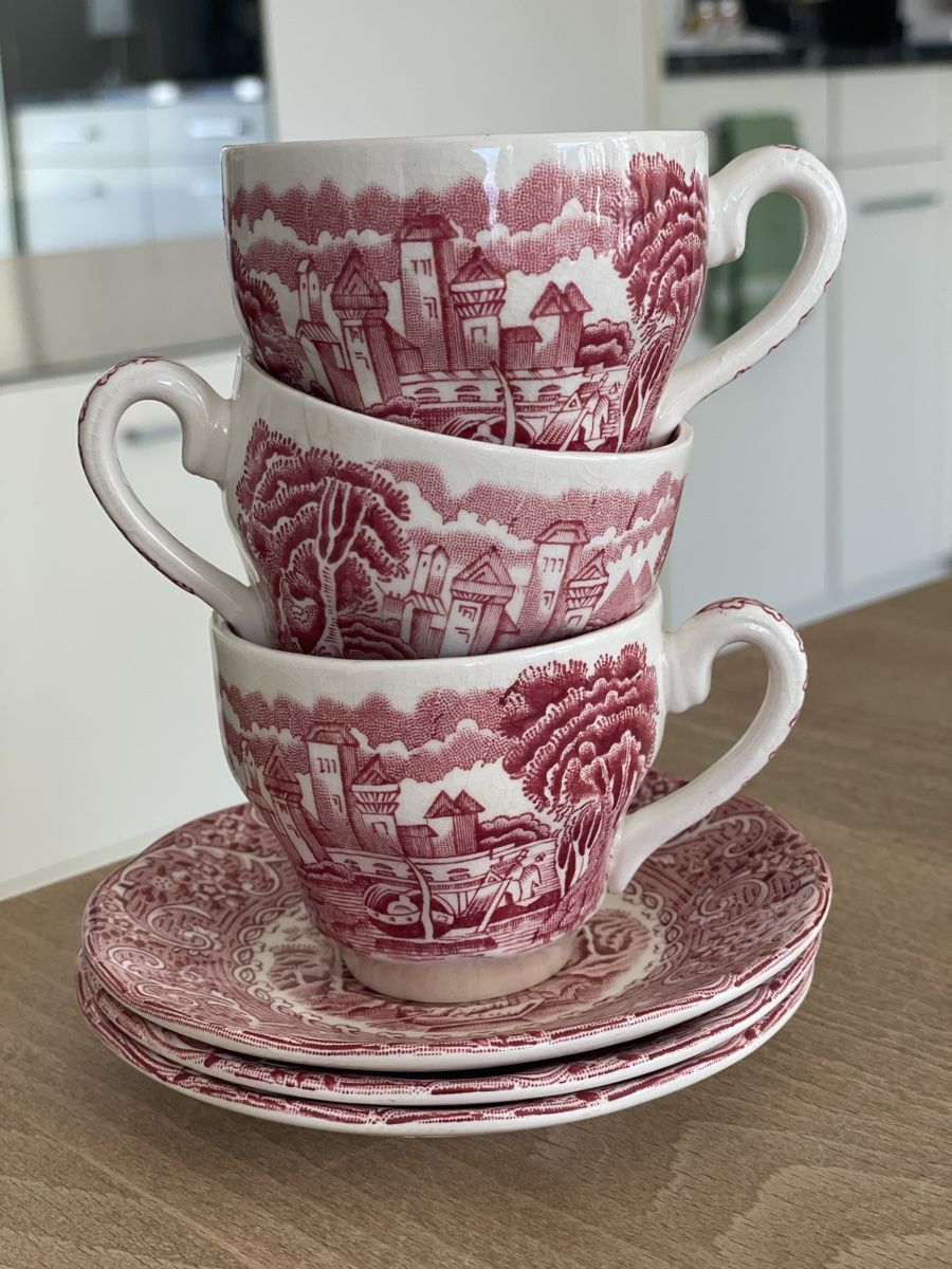 Tassen: Drei Royal Warwick Espressotassen & Unterteller – Gebraucht aus Herisau von Daisy8613 1