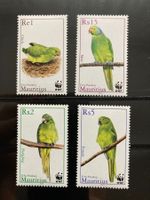 WWF Mauritius 2003 Satz Mauritiussittich postfrisch