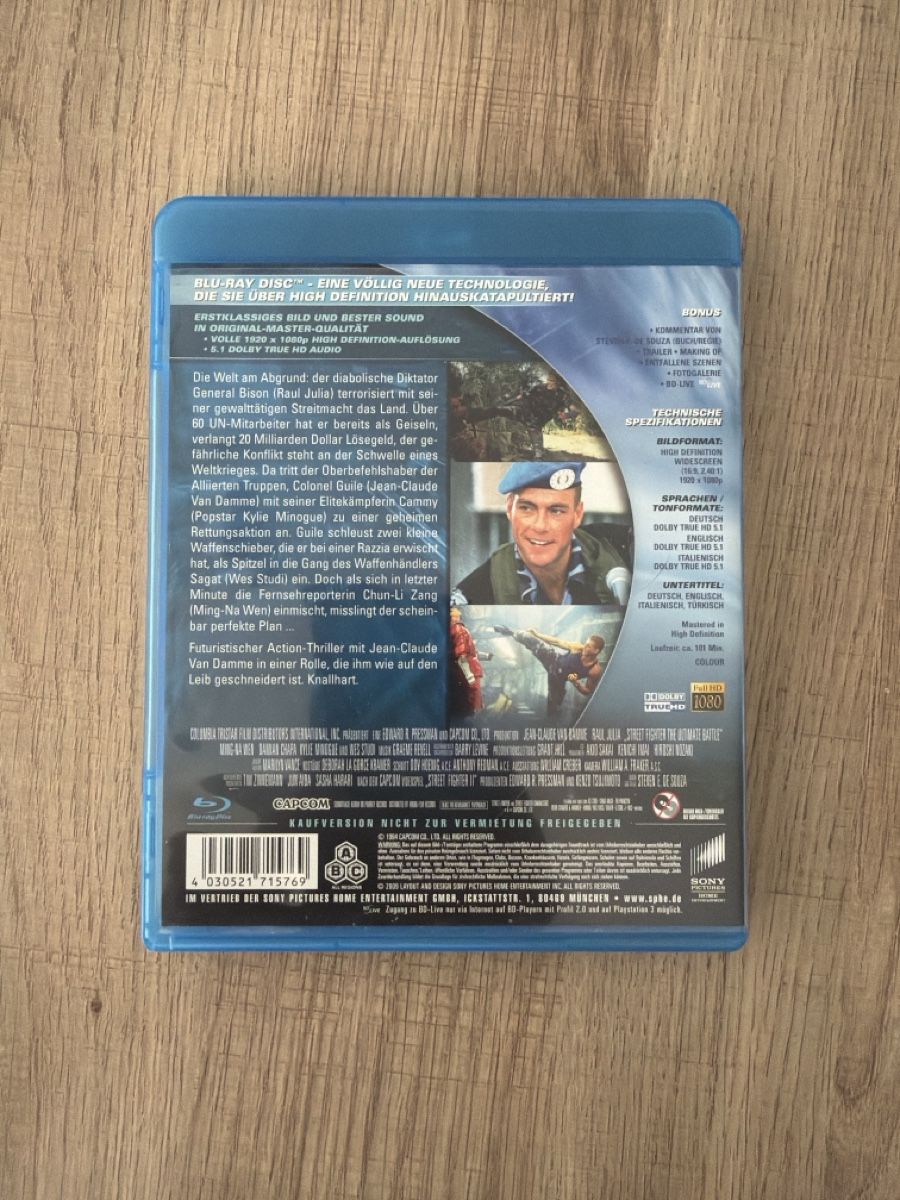 Alle DVDs: Street Fighter (1994) BluRay – Gebraucht aus Hagendorn von masterchieff 1