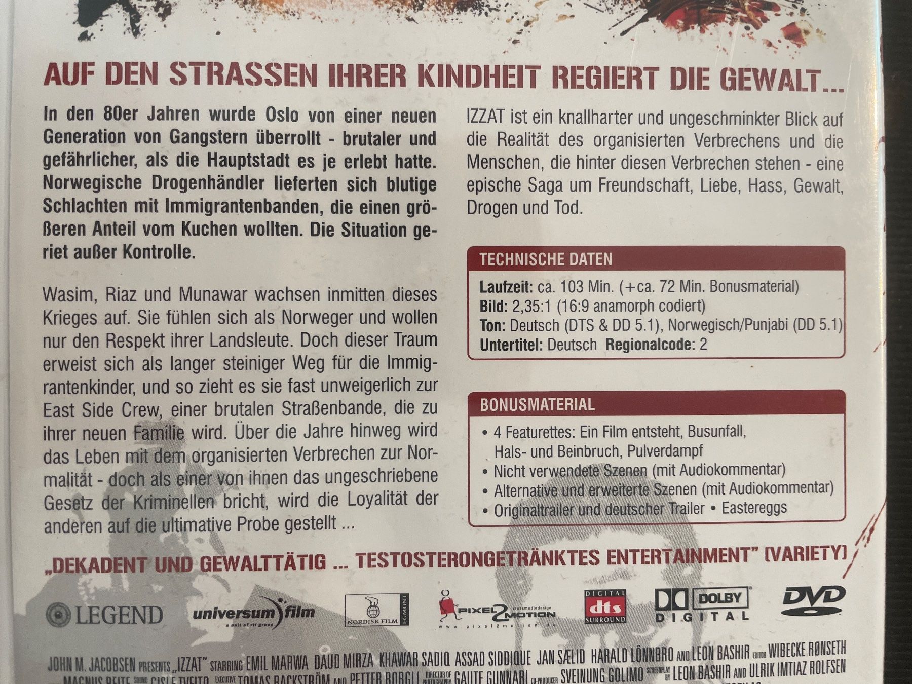 Alle DVDs: Izzat, Oslo Thriller aus den 80ern – Gebraucht aus Winterthur von machmaschine 2
