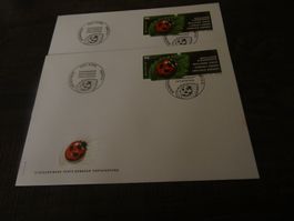 FDC 2002 Glücksbringer 2 Stück