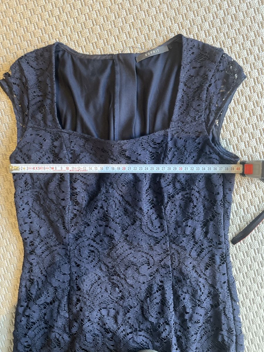Esprit Kleider: Spitzenkleid, dunkelblau, Esprit, 38 – Gebraucht aus Solothurn von Bobesch08 5