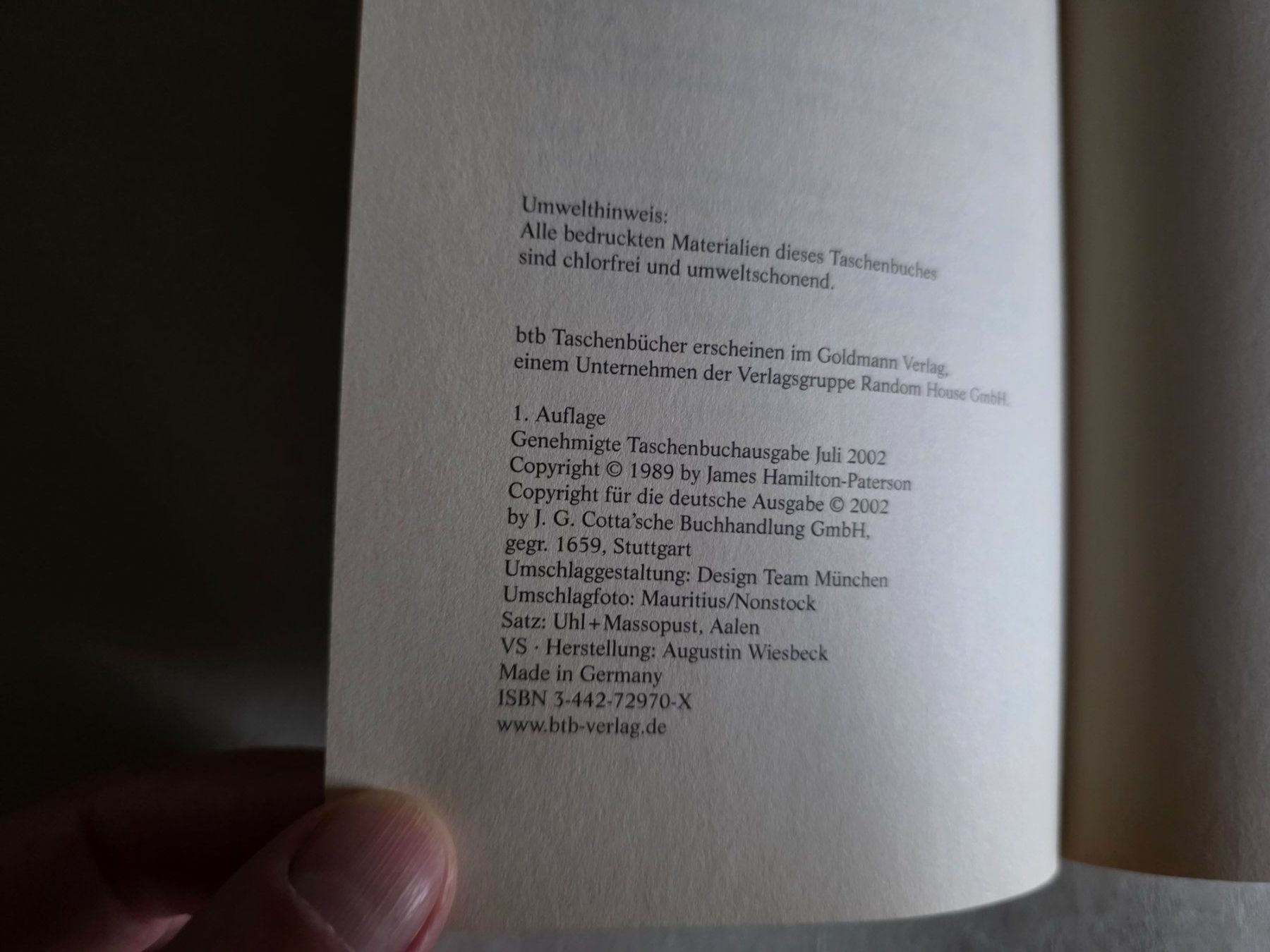 Libri: James Hamilton-Paterson - Der Traum des Gerontius - 2002 – Usato da Walterswil BE venduto da Lonitti 1