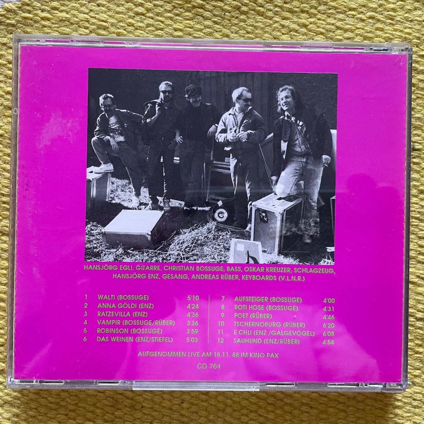 CD: GALGEVÖGEL-LIVE88 – Usato da Rorschacherberg venduto da CD-Roli 1
