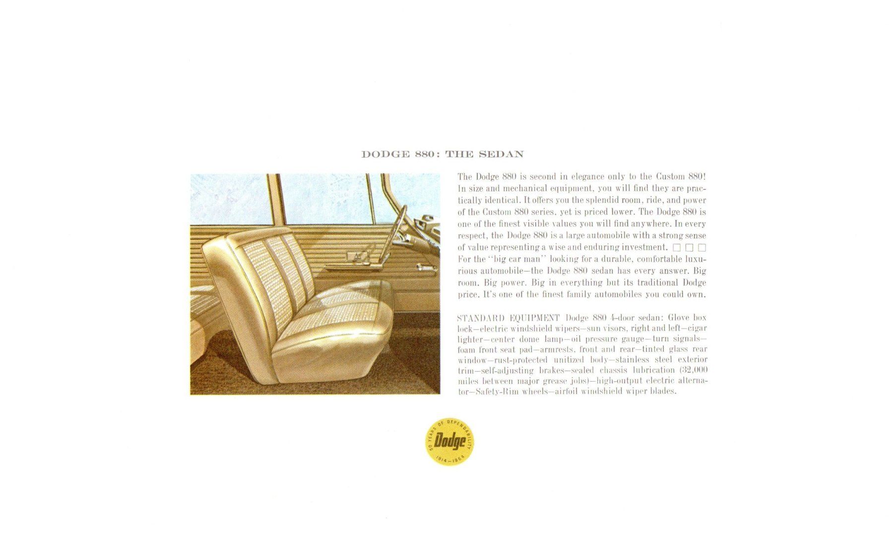 Dodge Autos: Dodge 880 - Original-Prospekt – Gebraucht aus Malans GR von Chueche427 1