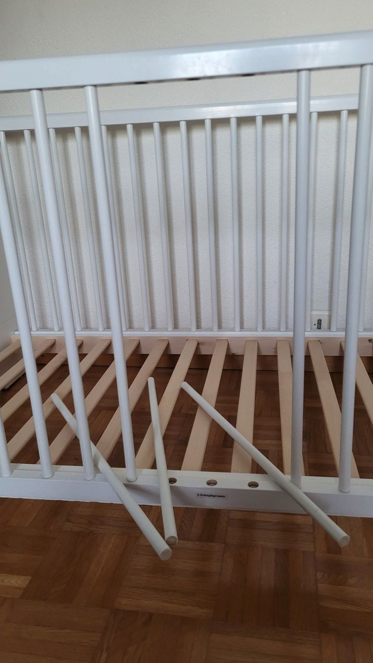 Letti: Kleinkinderbett 70x140cm weiss – Usato da Ettenhausen TG venduto da reg_6wzt 2