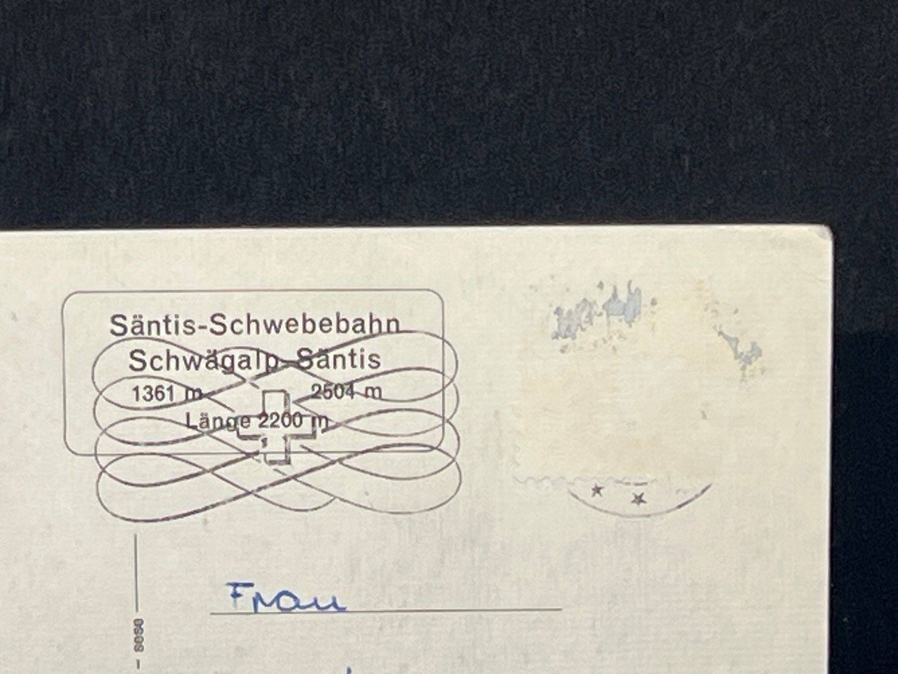 Cartoline postali: Ansichtskarte: Blick vom Säntisgipfel – Usato da Widnau venduto da Brusi9 1