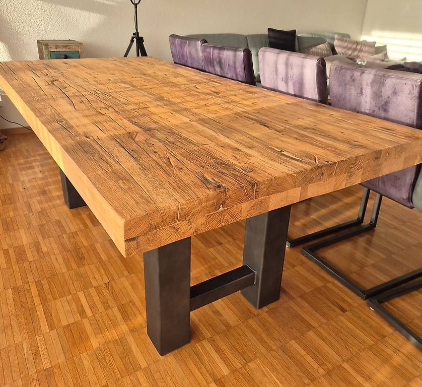Tische: Massivholztisch mit Stühlen – Gebraucht aus Fällanden von luc_fw55 2