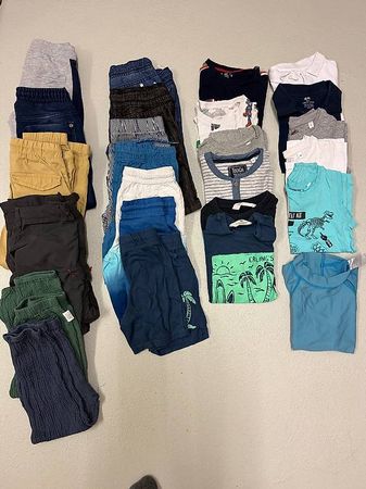 Grosses Jungs Sommer Kleiderpaket (25-teilig)  Gr. 110/116