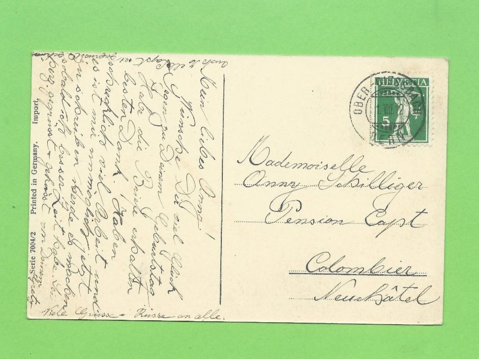 Cartoline postali: Antik Postkarte  1912 – Usato da Zürich venduto da t24_de 1