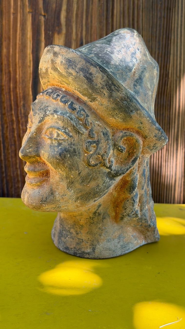 Statuette: etruskisch Apollo von Veji Replik Terracotta Ton – Usato da Riedholz venduto da Frettchen63 2