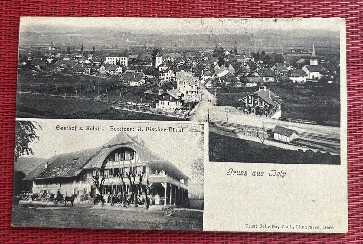 Cartes postales: Gruss aus Belp 2-Bildrig  – D'occasion à Horw par Tellbub