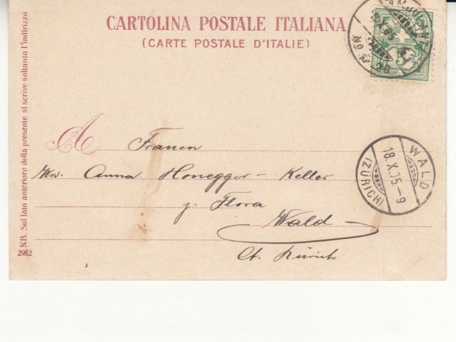 Cartoline postali: Isola Bella 1905 mit ST Ambulant 220 – Usato da Bürglen TG venduto da StampGraf 1