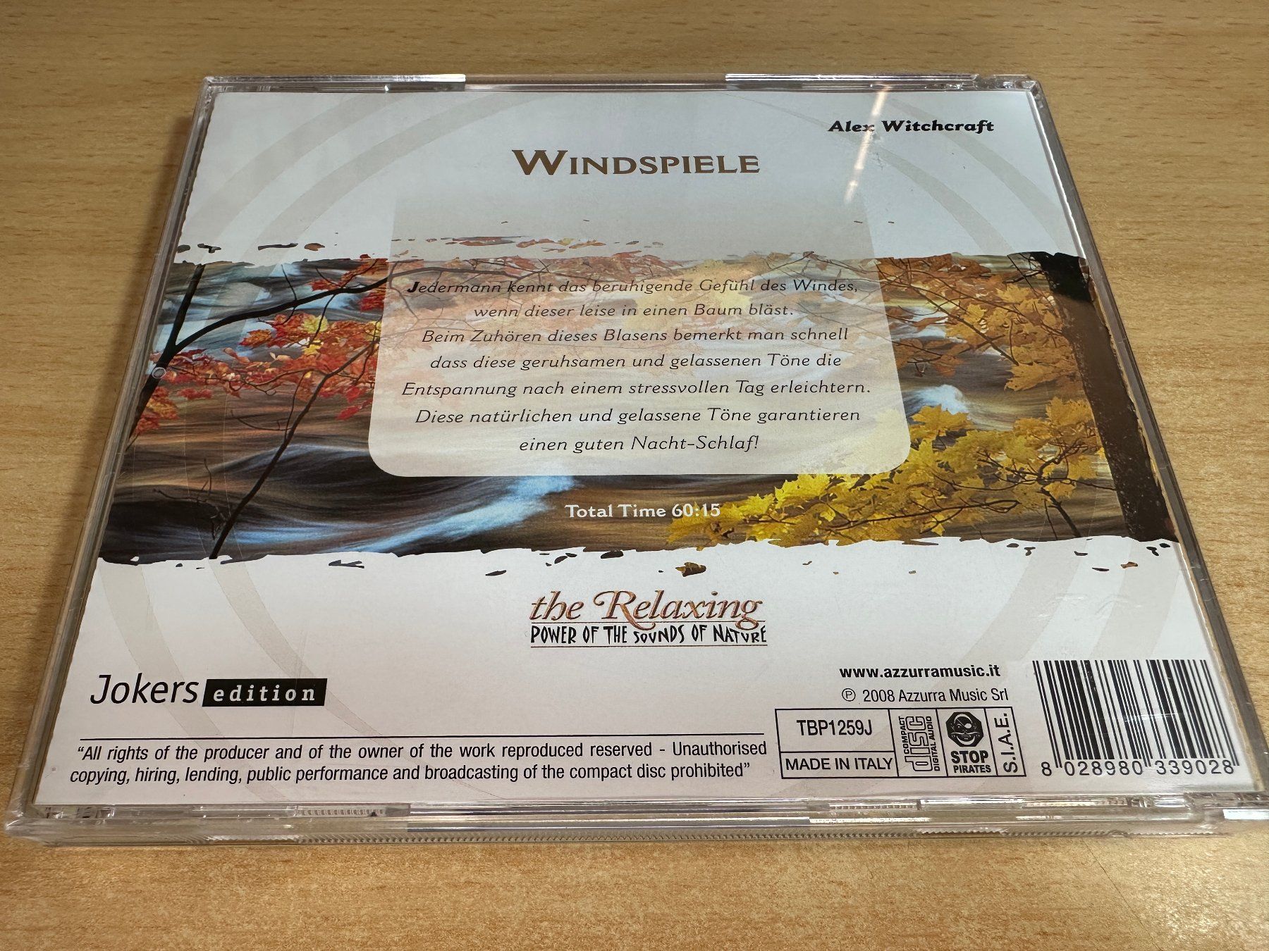 CD: H1 Alex Witchcraft - Windspiele – Usato da Rikon im Tösstal venduto da Alpenmutz 1