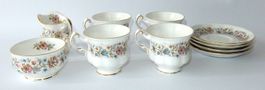 Hochwertiges Vintage Porzellan Tee-Set «Paragon» 14-teilig