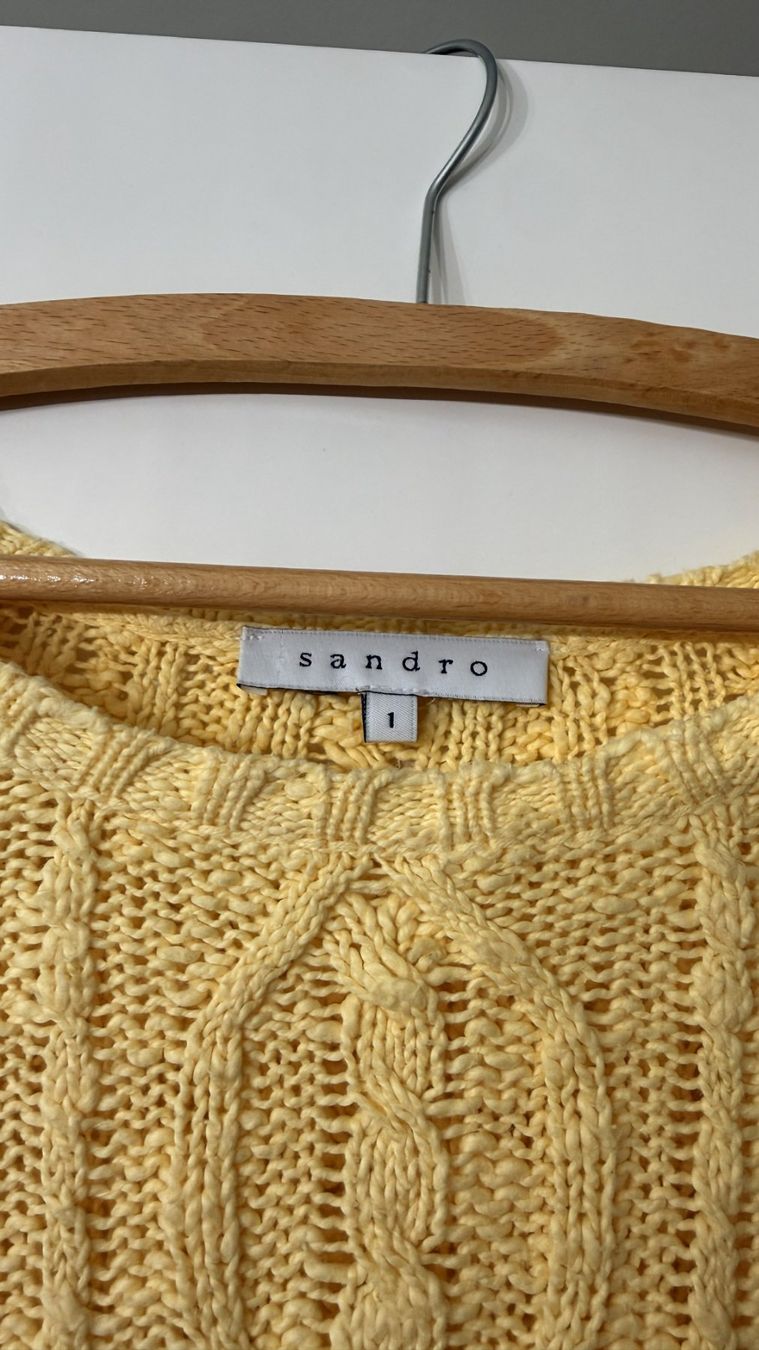 Sandro Pullover & Sweatshirts: Sandro Paris Pullover in Gelb – Neu (gemäss Beschreibung) aus Zürich von ffeti 4