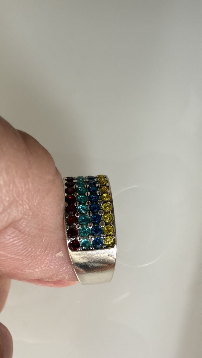 Ringe: Multicolor Ring, Silber 925,  Grösse 58 – Neu und originalverpackt aus Ebikon von Leonidas2 1
