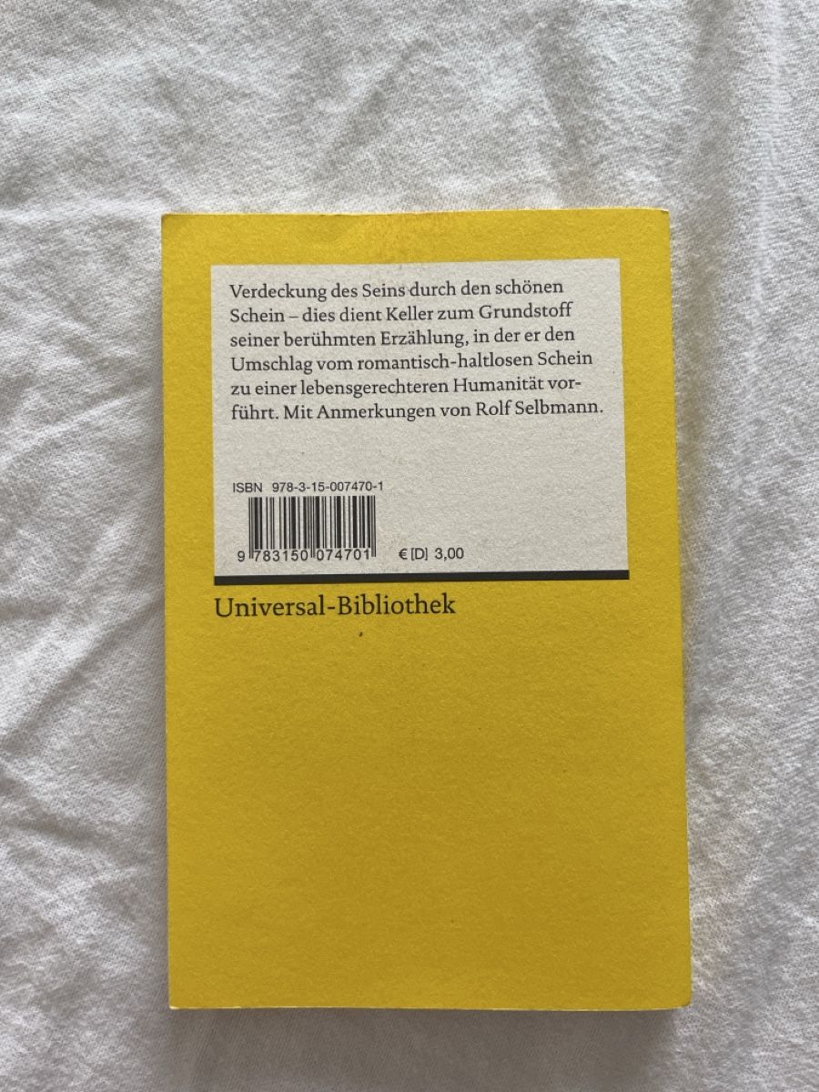 Libri: Gottfried Keller Kleider machen Leute Reclam – Nuovo (secondo la descrizione) da Eglisau venduto da ano_bfx2 1